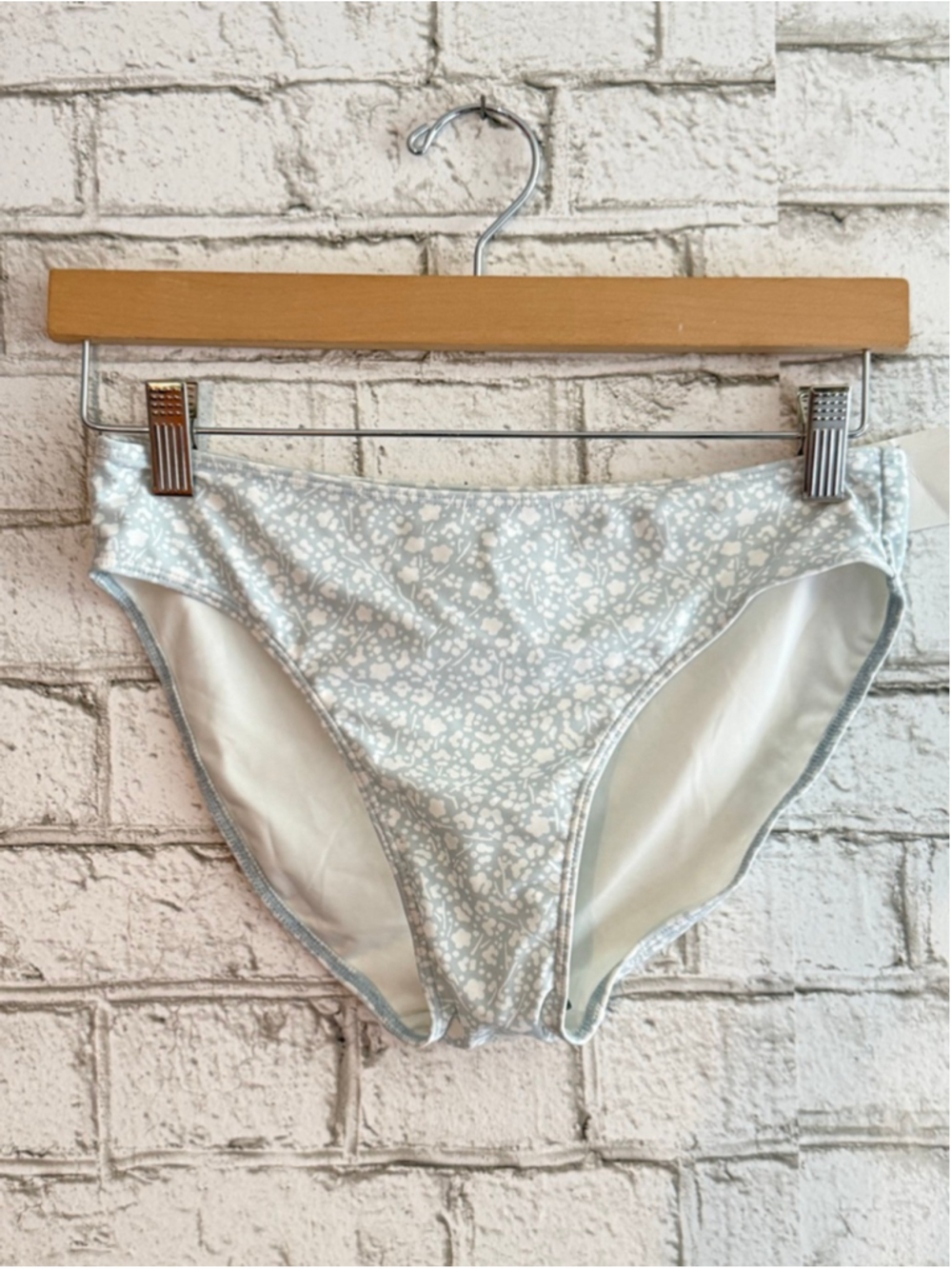 NWT Melrose and Market Girls Swim Bikini Bottom size 16 light Blue